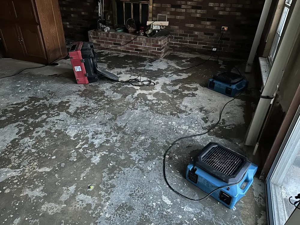 Restoration equipment on a Boston job