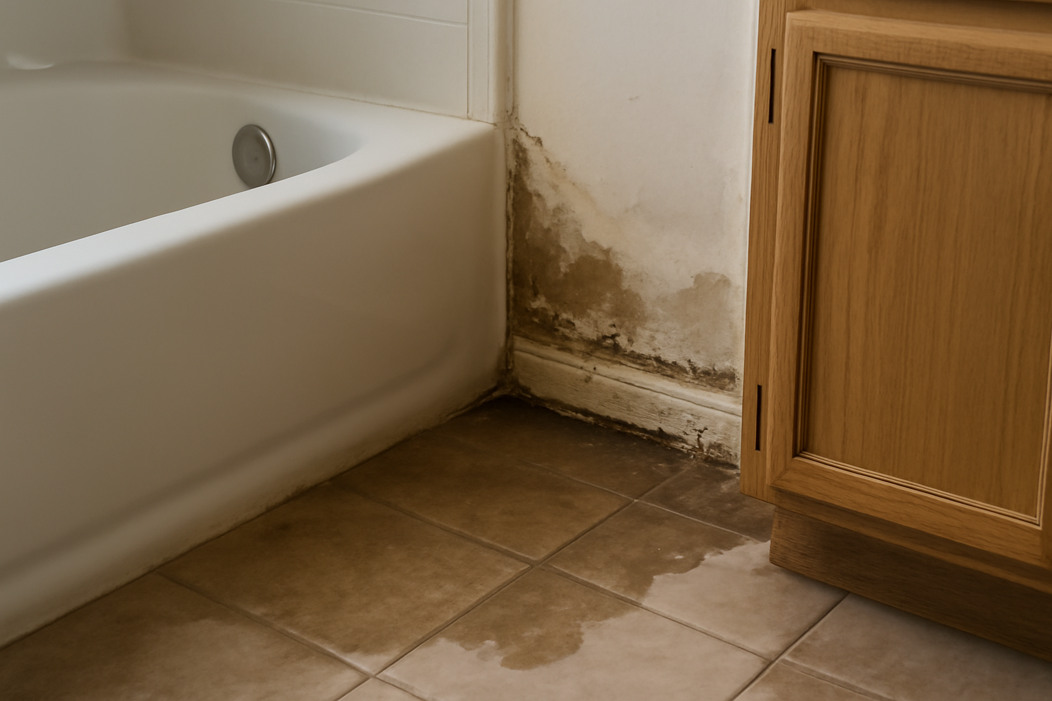 Bathtub Overflow Water Removal in Plymouth, MA