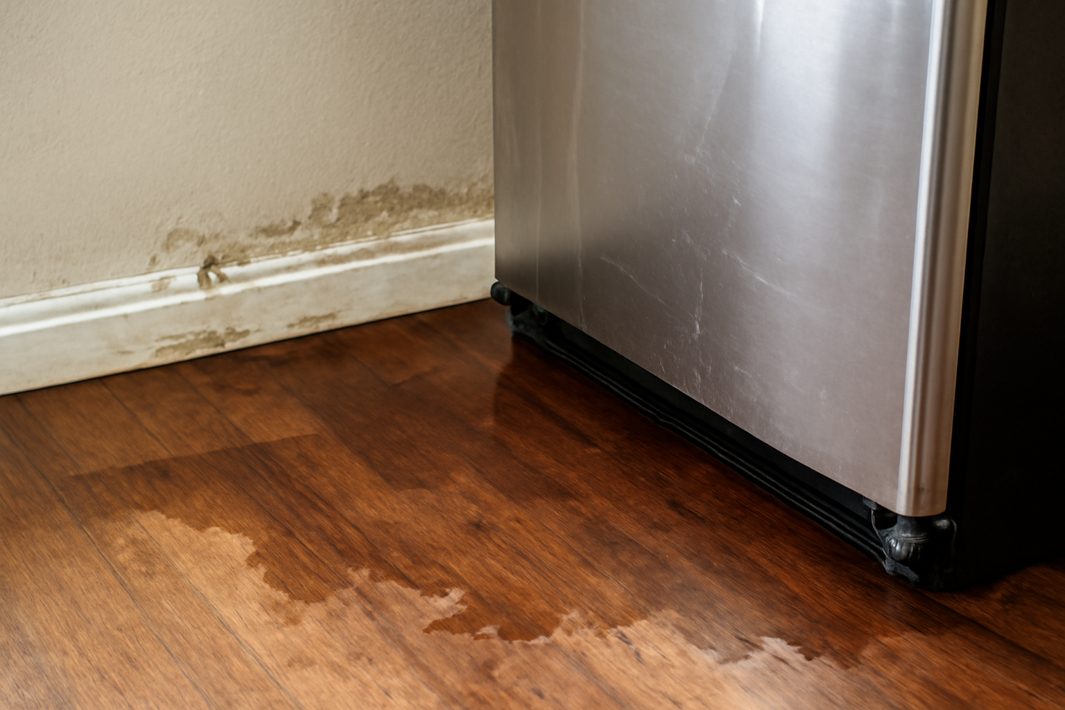 Ice Maker Line Leak Water Removal in Milford, NH
