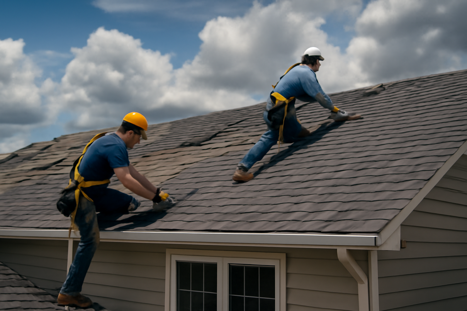 Storm damage repair service
